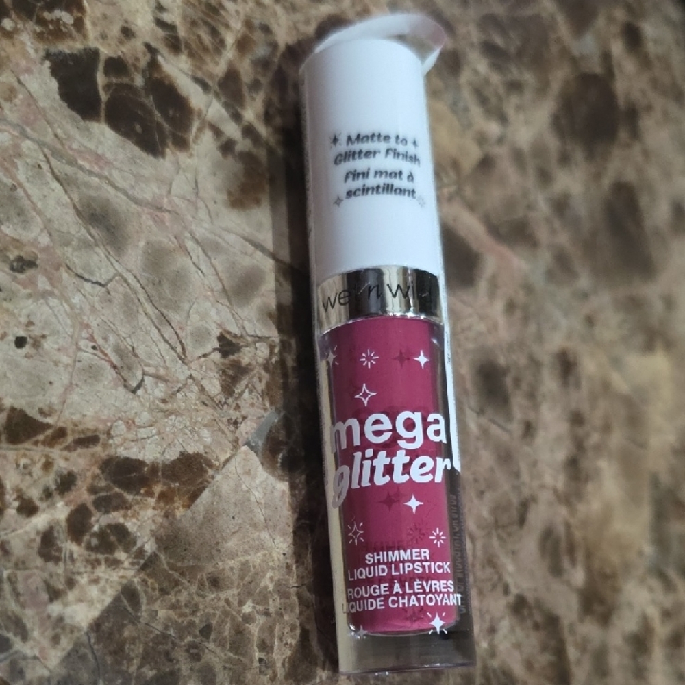Wet n Wild Mega Glitter Shimmer Liquid Lipstick - Berry Pink